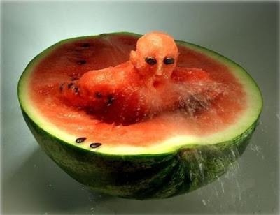 Watermelon man 19 Artistic Food Carvings